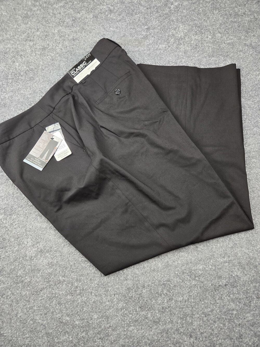 Liz Claiborne Women's Gray Sophie Classic Secretly Slender Sz 24W NWT #1039